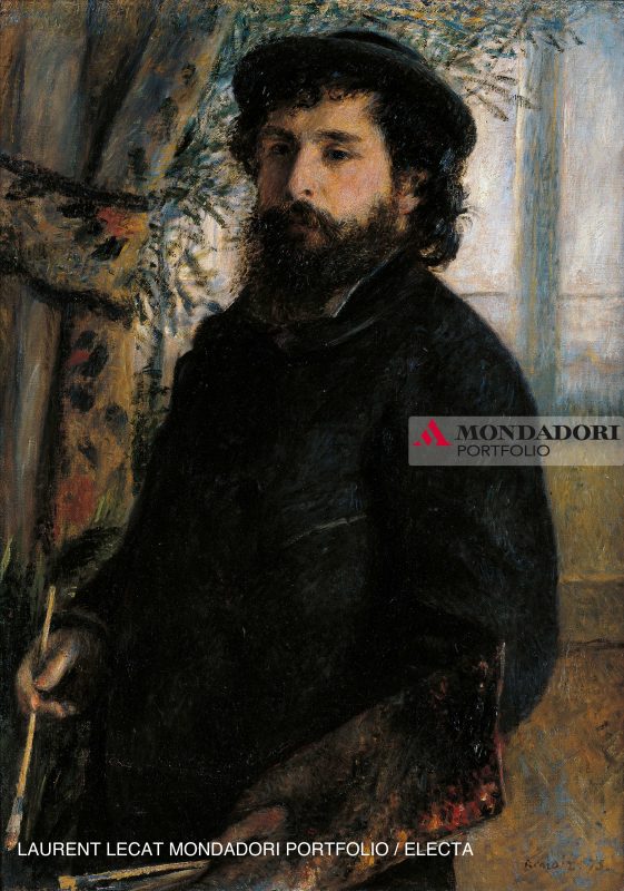 Monet - Pierre-Auguste Renoir, Ritratto di Claude Monet, 1875, XIX secolo, olio su tela. 