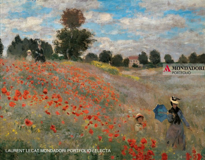 Monet - laude Monet, Papaveri, dintorni di Argenteuil, 1873, XIX secolo, olio su tela. 