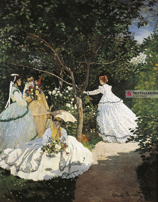 Estate - Donne in giardino di Claude Monet 1866, custodito al Musée d'Orsay