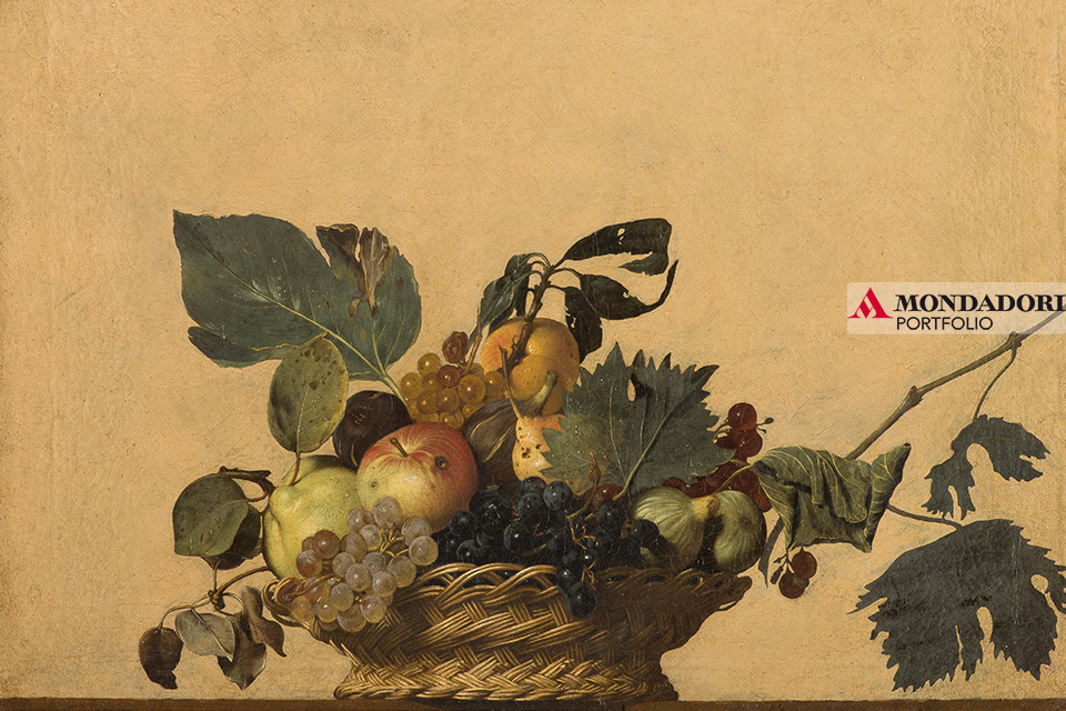 Biblioteca Ambrosiana - La canestra di frutta (nota anche con il nome antico di Fiscella) è un dipinto a olio su tela di 47 cm di altezza e 62 di lunghezza realizzato tra il 1594 e il 1598 (gli storici dell'arte non sono concordi riguardo alla data precisa) dal pittore italiano Caravaggio