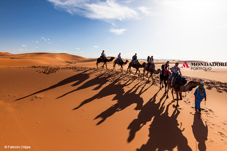 Cammellata nel Deserto del Sahara.