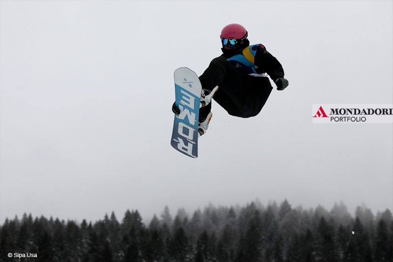 Jules De Sloover della Bielorussia durante l'European Youth Olympic Festival, sul monte Bjelasnica vicino a Sarajevo.